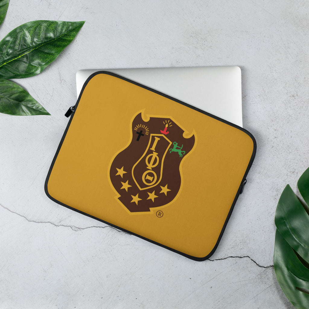 Iota Gold Shield Laptop Sleeve - My Greek Boutique