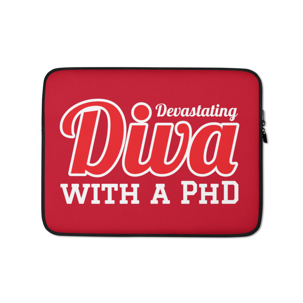 Diva with a PhD Laptop Sleeve - My Greek Boutique