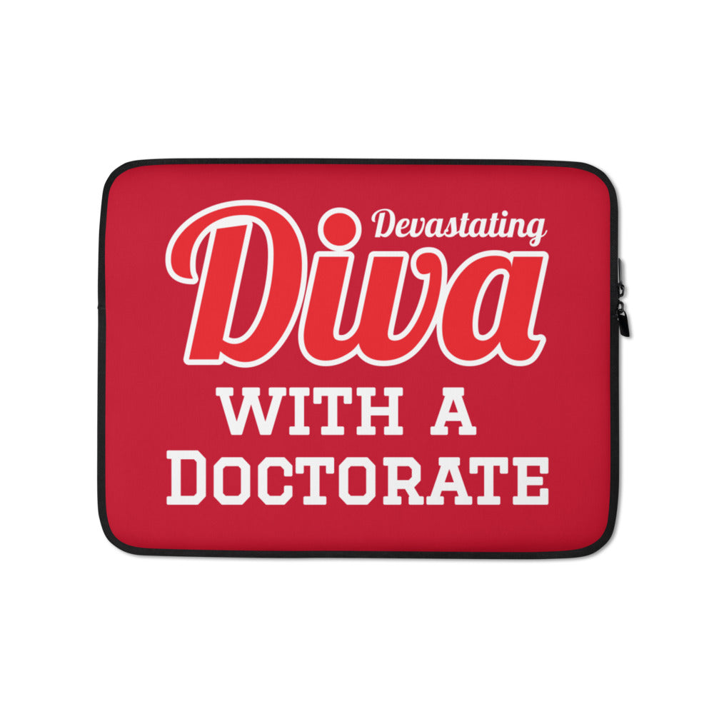 Diva with a Doctorate Laptop Sleeve - My Greek Boutique