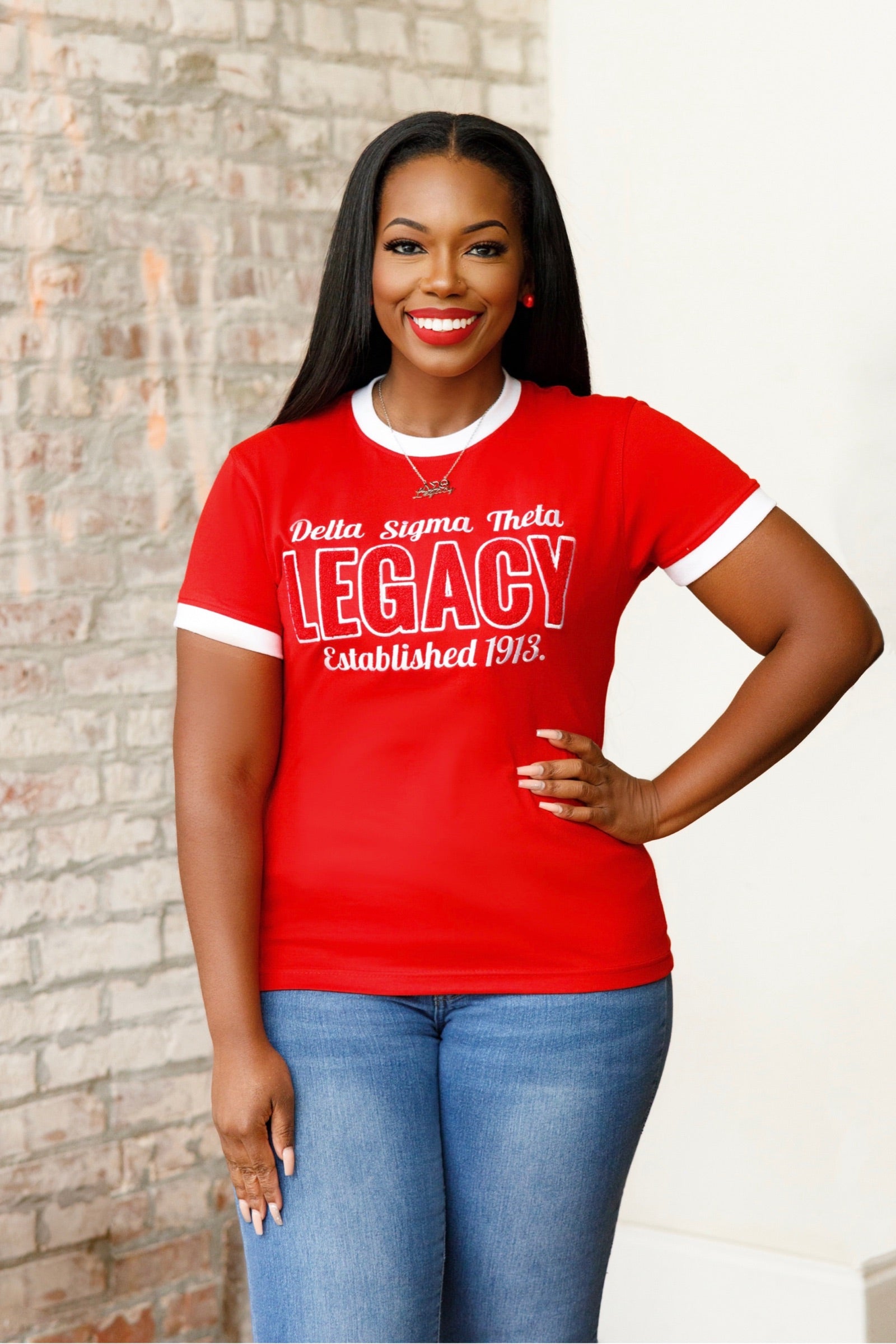 Delta Legacy Delta Legacy Chenille Tee – My Greek Boutique