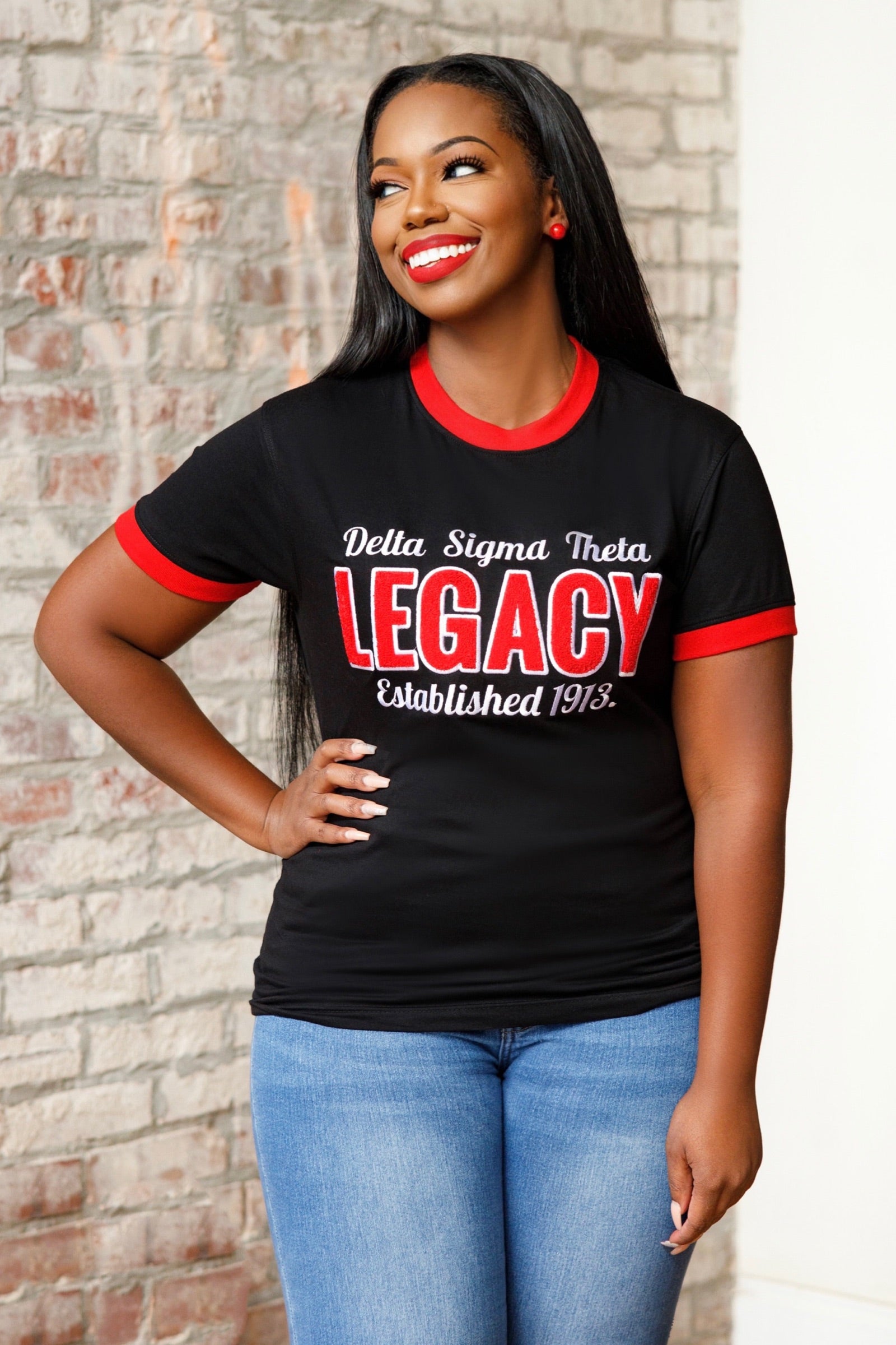 Delta Legacy Delta Legacy Chenille Tee – My Greek Boutique