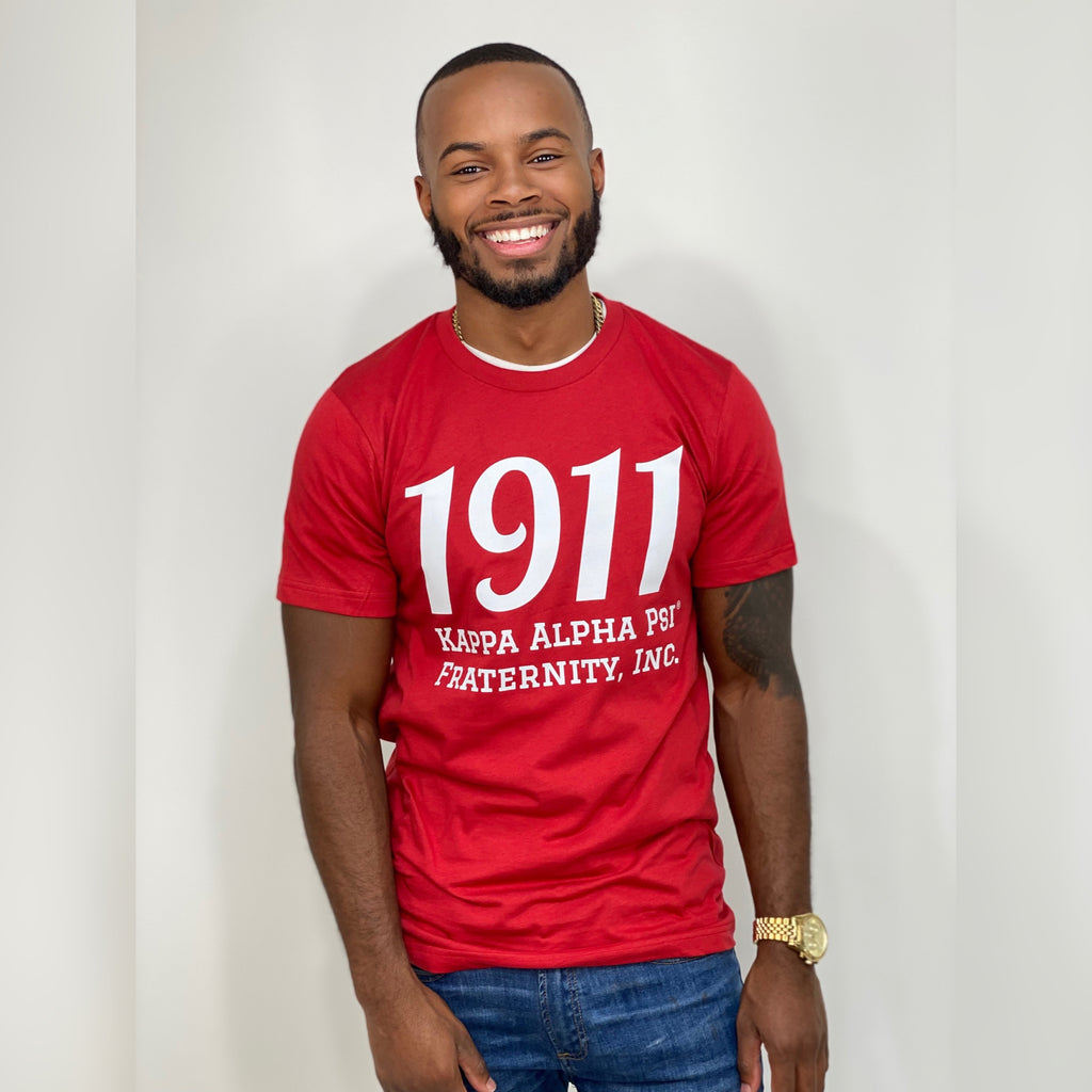 1911 Kappa Alpha Psi T-Shirt: Unisex fit, 100% combed ring-spun cotton (polyester in heather colors), 4.2 oz fabric, pre-shrunk, shoulder-to-shoulder taping, side-seamed.