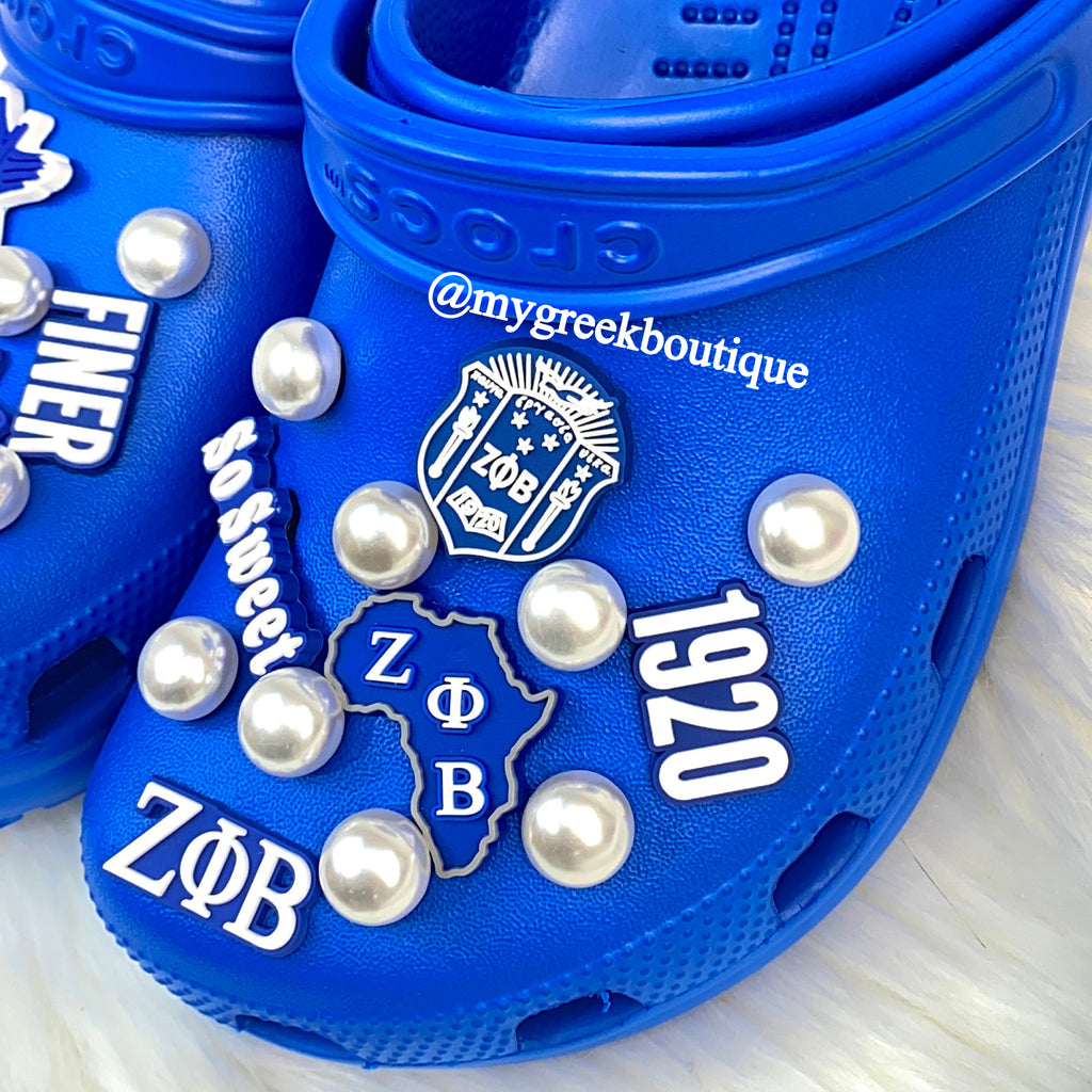 Zeta Croc Charms - My Greek Boutique