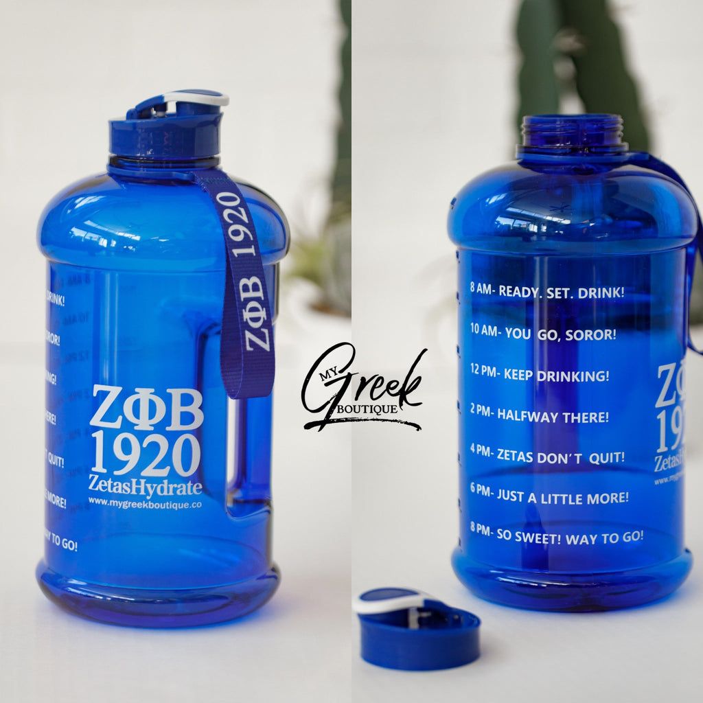 ΖΦΒ 1920 Motivational Water Bottle - My Greek Boutique