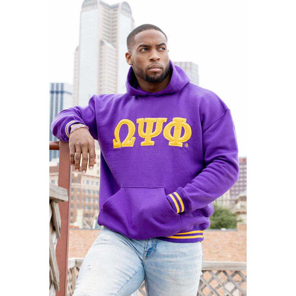 ΩΨΦ Chenille Hoodie - My Greek Boutique