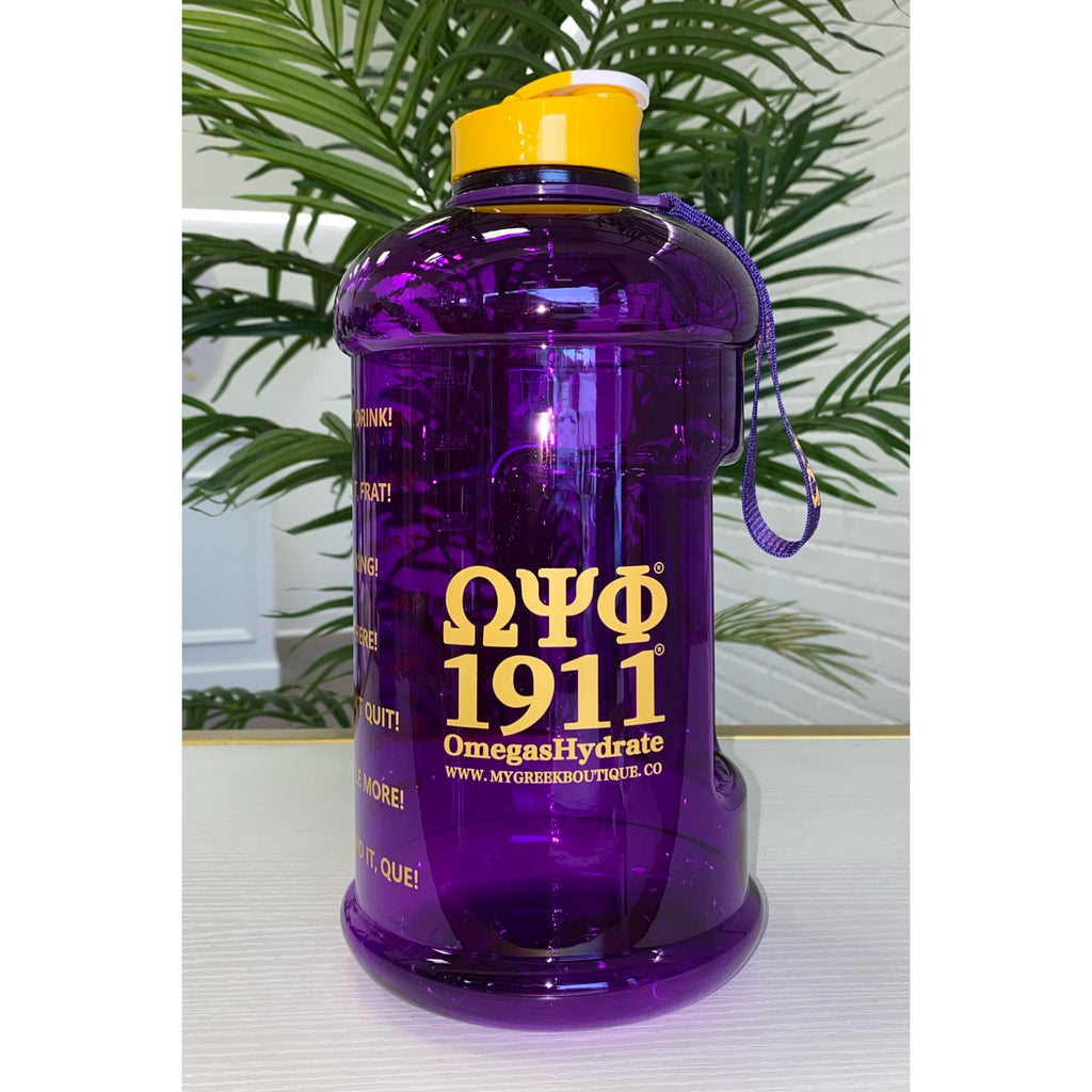 ΩΨΦ 1911 Motivational Water Bottle - My Greek Boutique