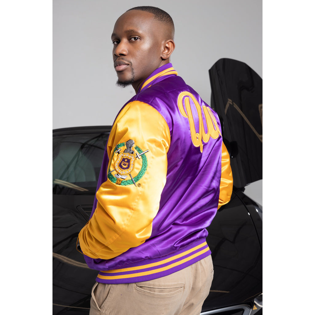 1911 Que Satin Bomber Jacket - My Greek Boutique