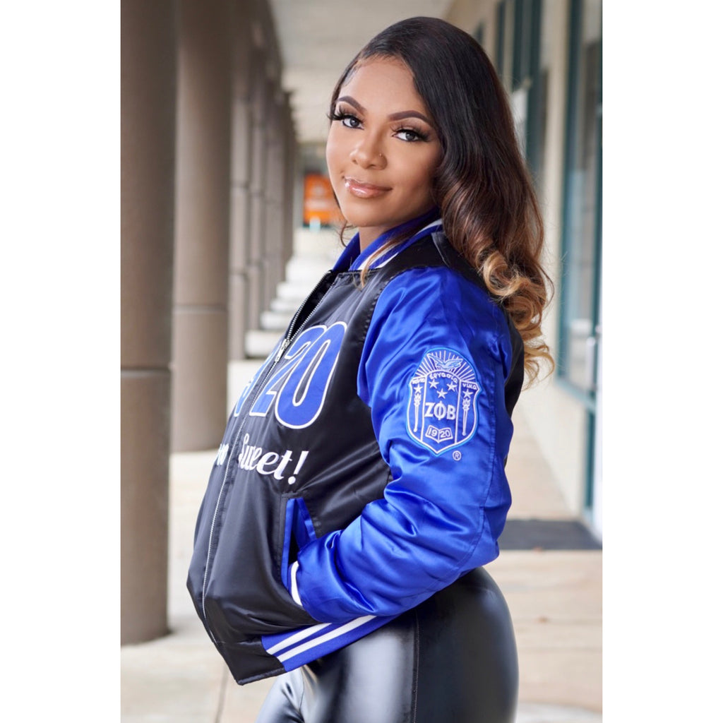 1920 Finer Woman Bomber Jacket - My Greek Boutique