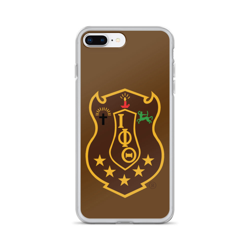 Iota Brown Shield iPhone Case - My Greek Boutique