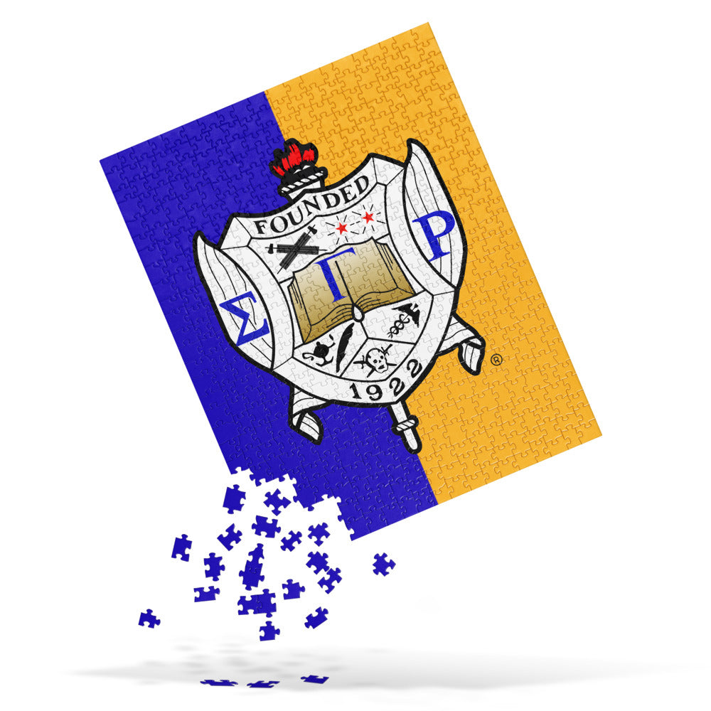 SGRho Shield Jigsaw puzzle, perfect for family bonding. Available in 252 , vibrant colors, semi-gloss finish. 