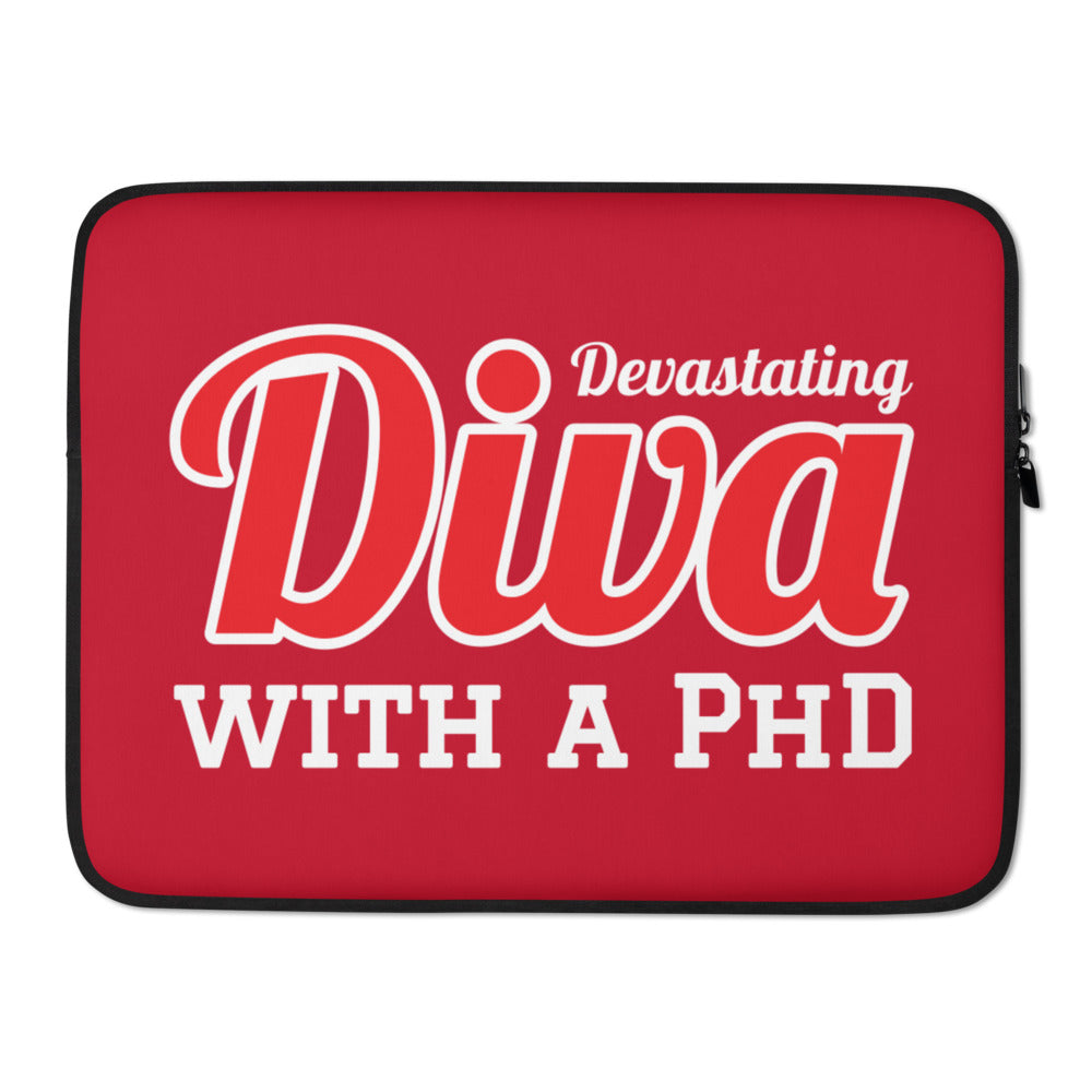 Diva with a PhD Laptop Sleeve - My Greek Boutique