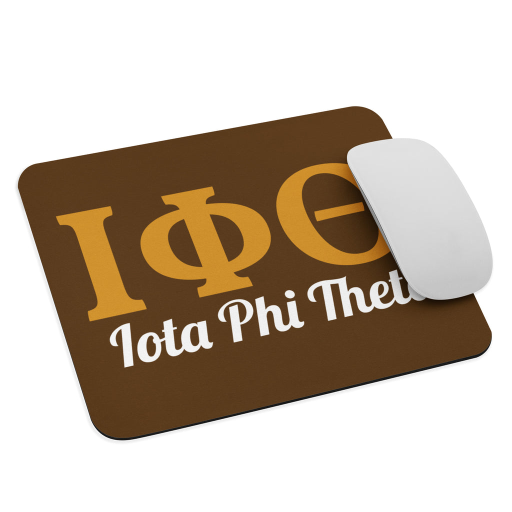ΙΦΘ Mouse Pad with the text Iota Phi Theta
